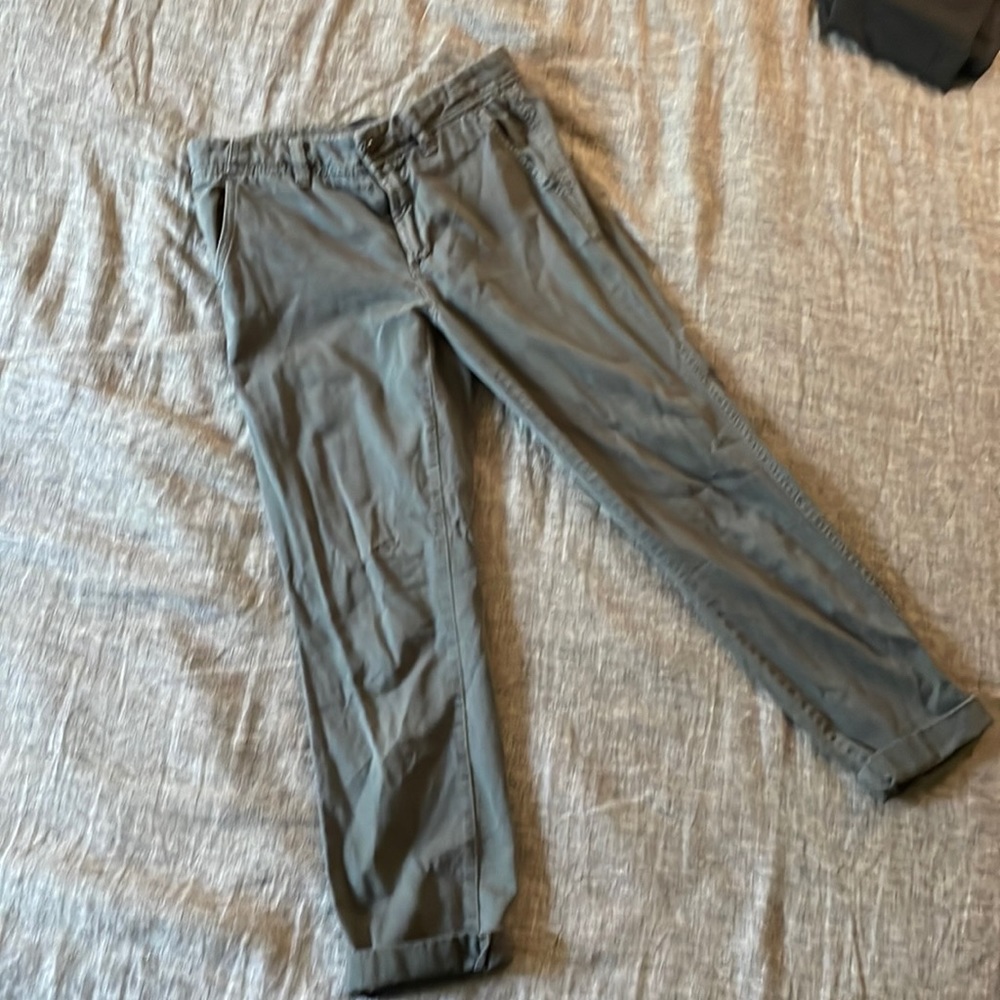 J. Crew boyfriend style gray chinos